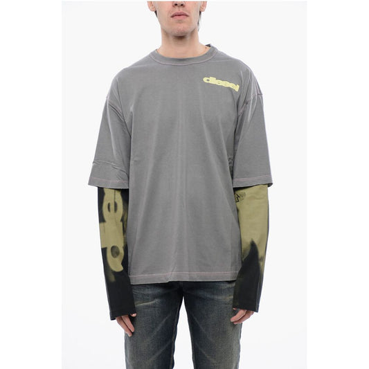 RED TAG Acid Wash Effect T-WESHER-N3 Crew-neck T-shirt