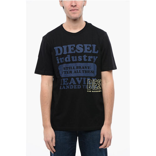 RED TAG Crew-Neck T-shirt T-JUST-N9 with Contrast Maxi Print