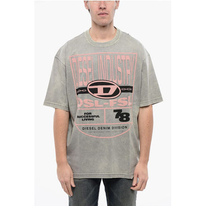 RED TAG Cotton Crew-neck T-WASH-N1 T-shirt with Embossed Log