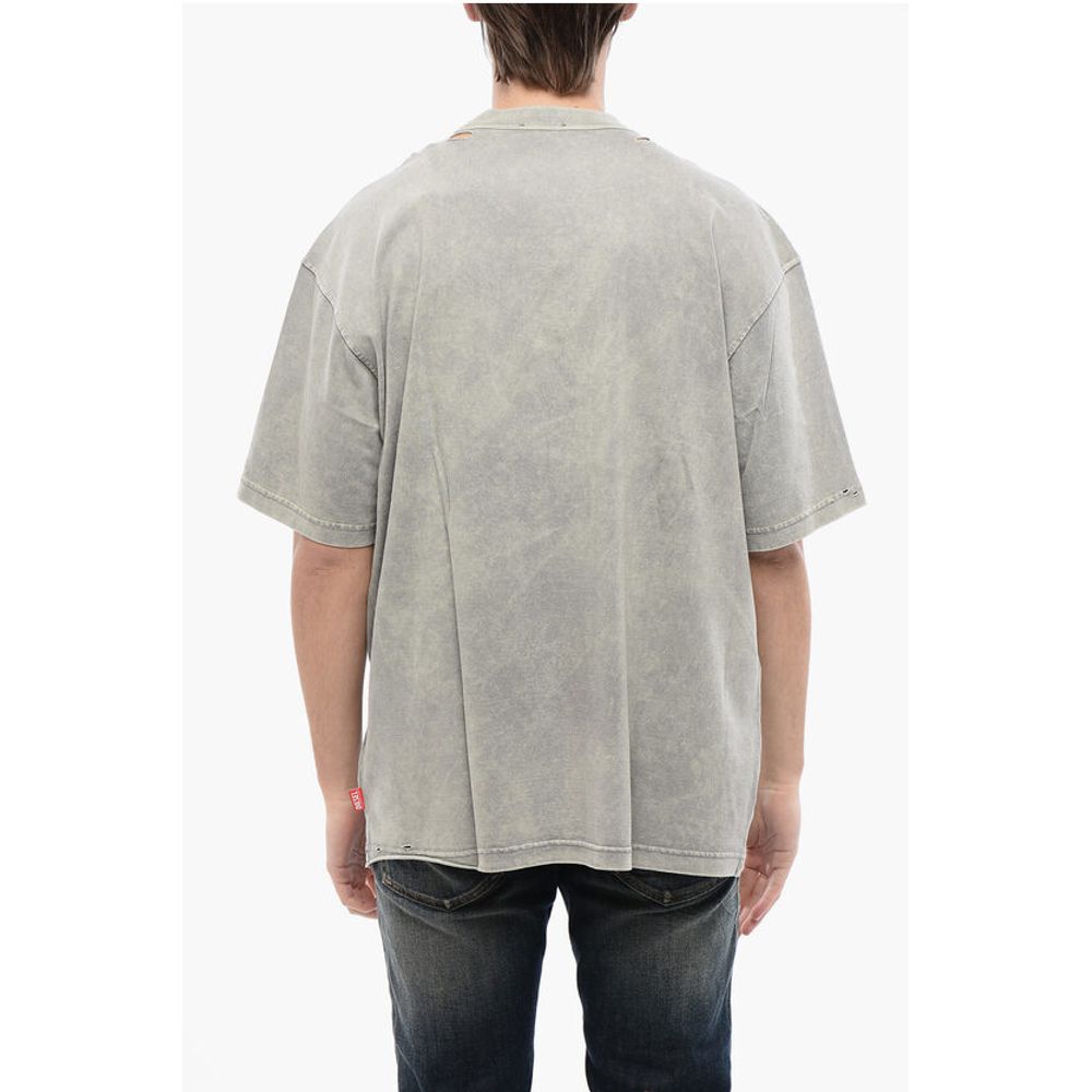 RED TAG Cotton Crew-neck T-WASH-N1 T-shirt with Embossed Log