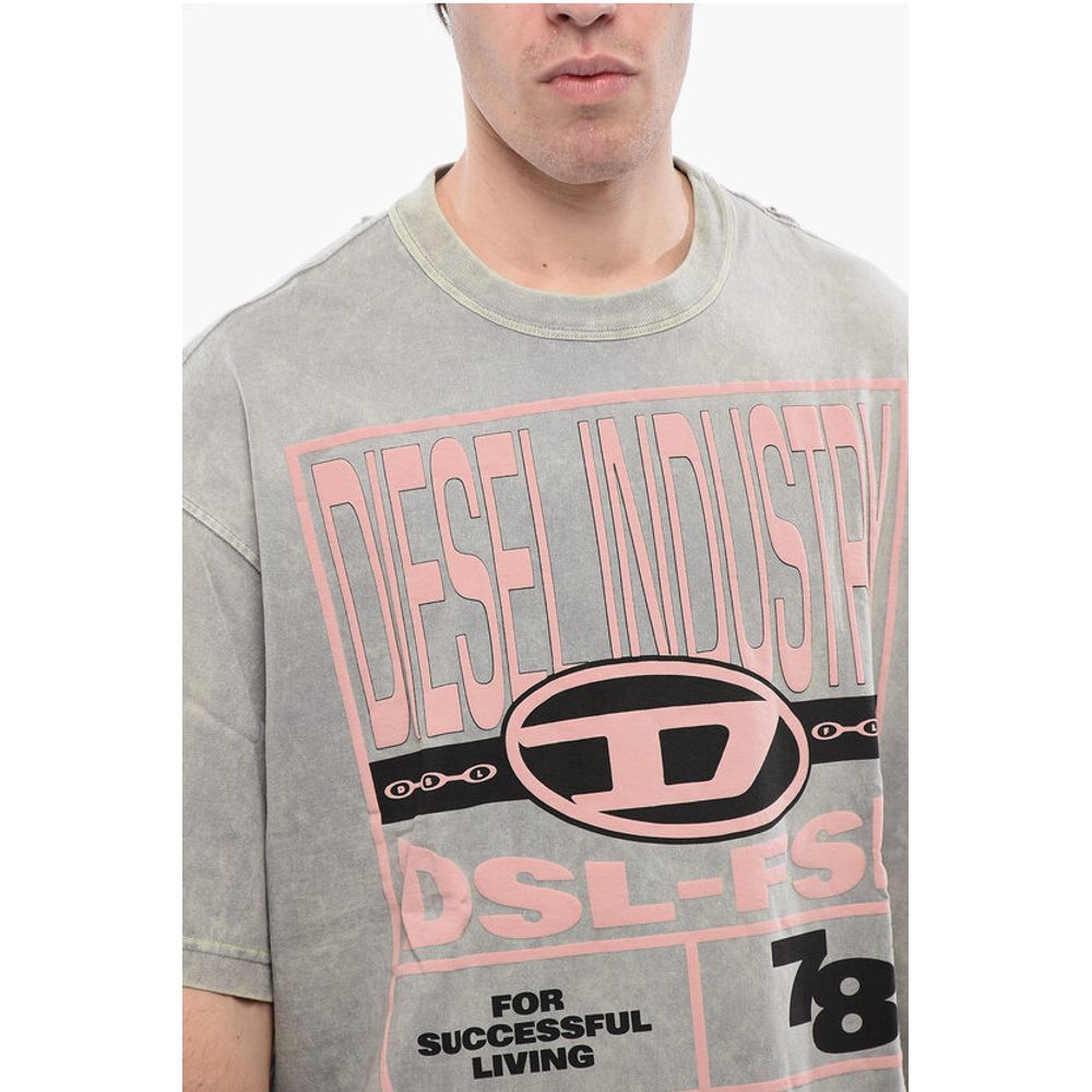 RED TAG Cotton Crew-neck T-WASH-N1 T-shirt with Embossed Log