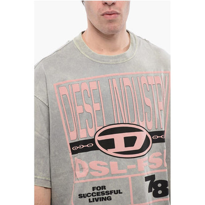RED TAG Cotton Crew-neck T-WASH-N1 T-shirt with Embossed Log