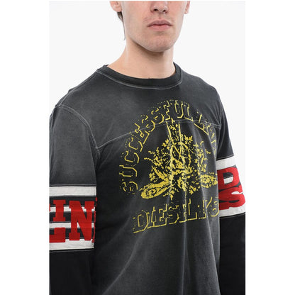 RED TAG Long Sleeves T-JU-LS Crew-neck T-shirt with Velvet D