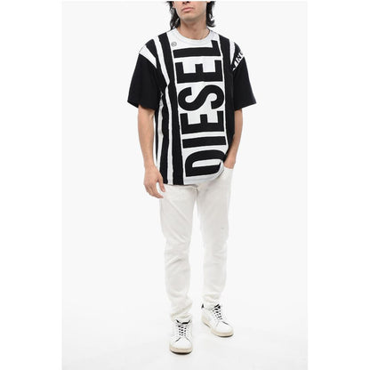 RED TAG Two-Tone T-NABEL-M5 Crew-neck T-Shirt with Contrasti