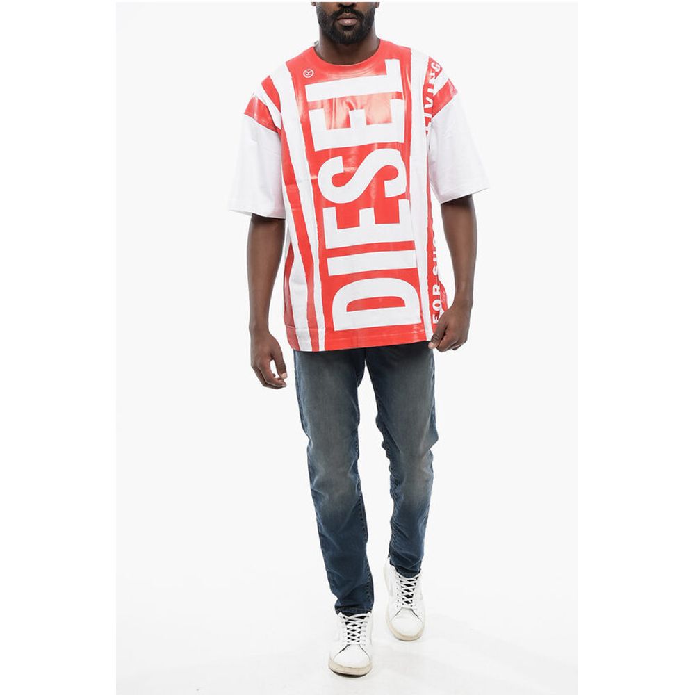 Crew-neck T-NABEL-M5 T-shirt with Maxi Frontal Logo