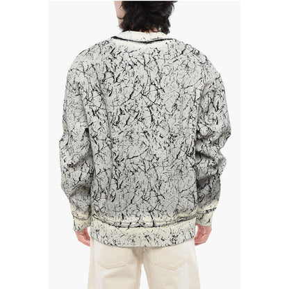 RED TAG Cracked Effect S-MACOVAL Crew-neck Sweatshirt