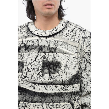 RED TAG Cracked Effect S-MACOVAL Crew-neck Sweatshirt