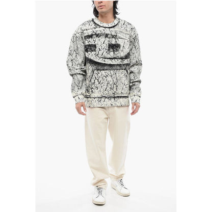 RED TAG Cracked Effect S-MACOVAL Crew-neck Sweatshirt