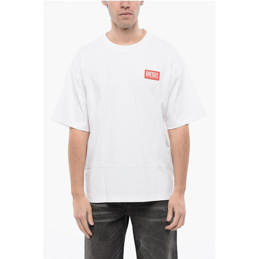 RED TAG Cotton T-NLABEL-L1 Crew-neck T-shirt with Embroidery