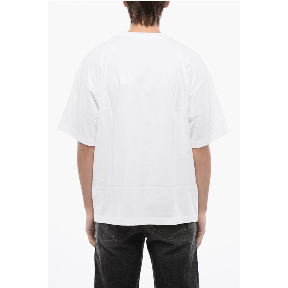 RED TAG Cotton T-NLABEL-L1 Crew-neck T-shirt with Embroidery