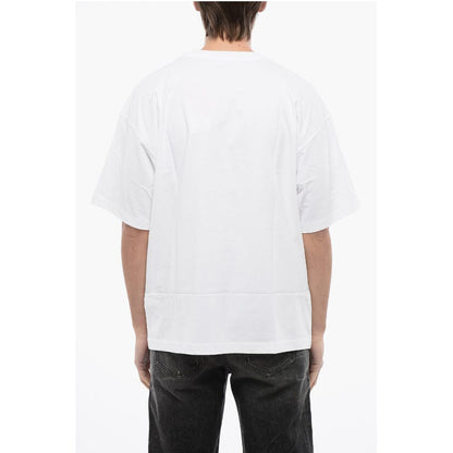 RED TAG Cotton T-NLABEL-L1 Crew-neck T-shirt with Embroidery