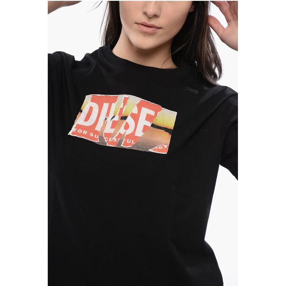 RED TAG Cotton Crew-neck T-DANNY-POFF T-shirt with Frontal P