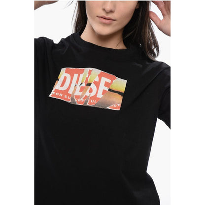 RED TAG Cotton Crew-neck T-DANNY-POFF T-shirt with Frontal P