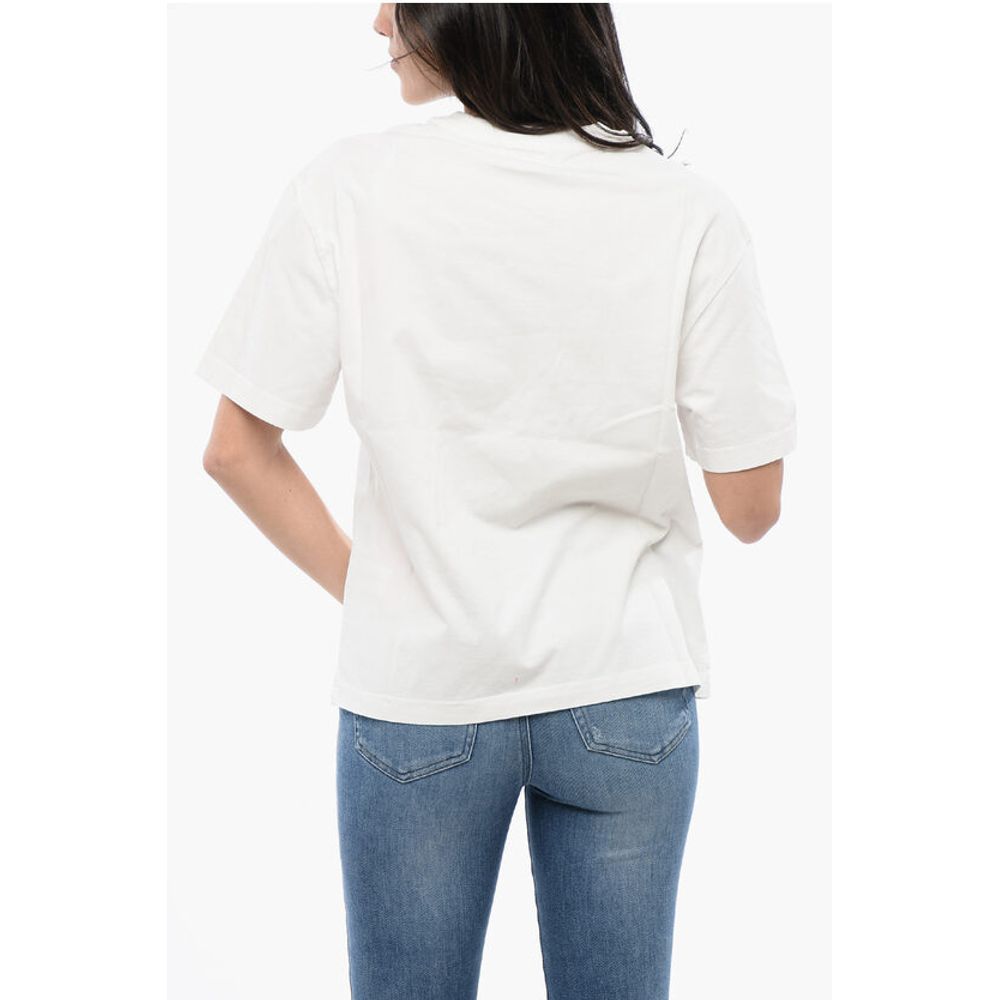 RED TAG Cotton Crew-neck T-DANNY-POFF T-shirt with Frontal P