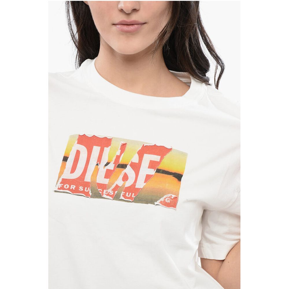 RED TAG Cotton Crew-neck T-DANNY-POFF T-shirt with Frontal P