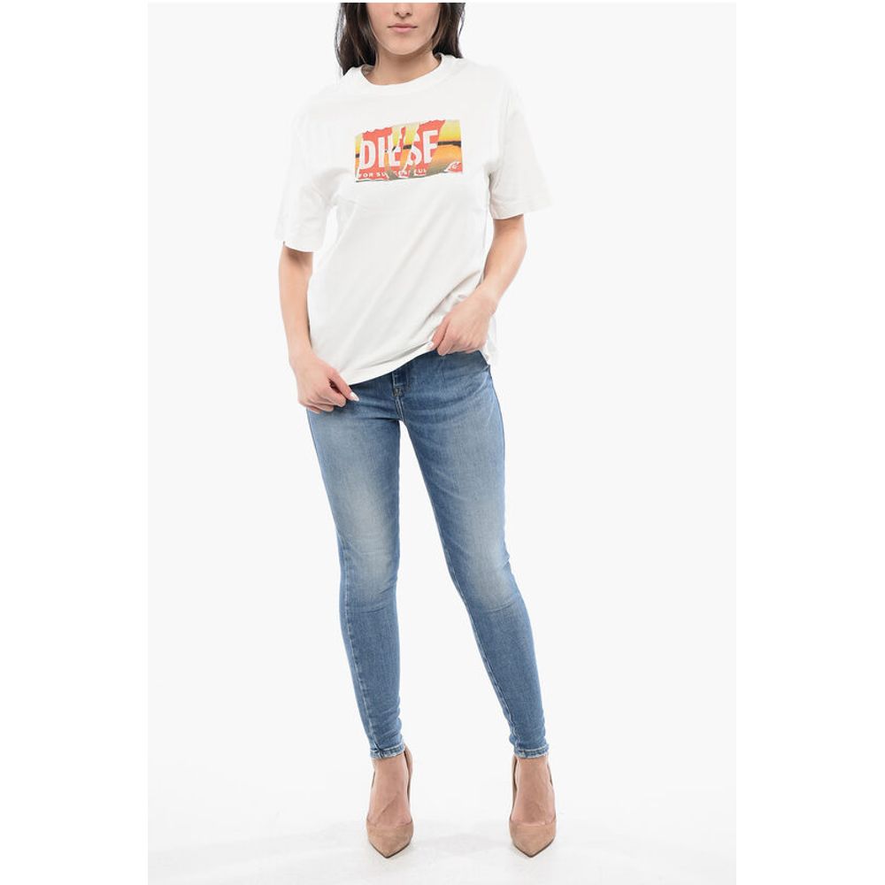 RED TAG Cotton Crew-neck T-DANNY-POFF T-shirt with Frontal P