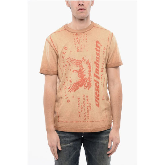 RED TAG Acid Wash Effect T-DIEGOR-L2 Crew-Neck T-shirt