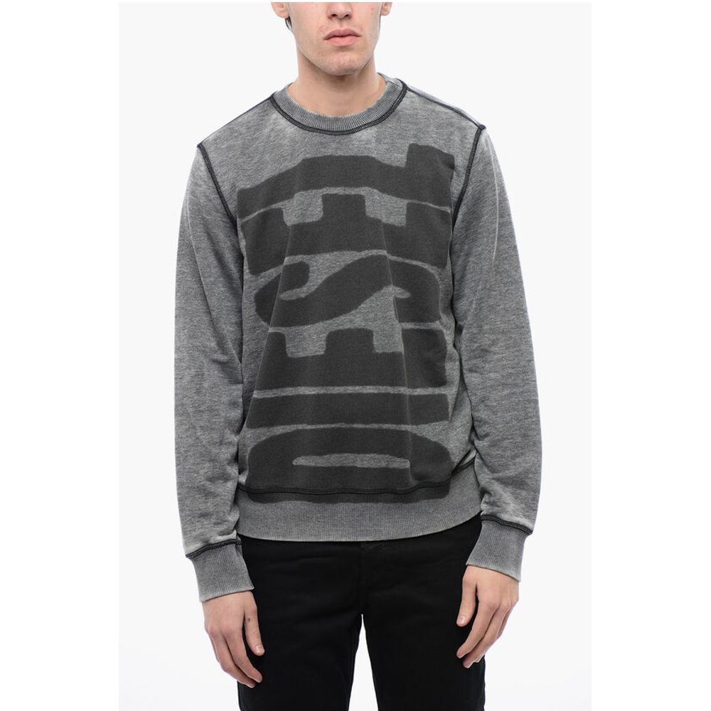 RED TAG Burn-Out Wash S-GINN-L1 Crew-neck Sweatshirt