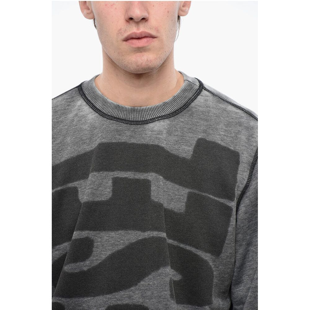 RED TAG Burn-Out Wash S-GINN-L1 Crew-neck Sweatshirt
