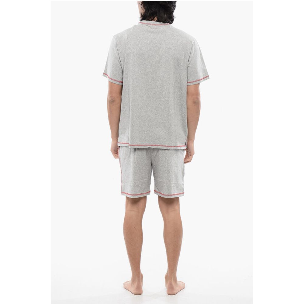 RED TAG Stretch Cotton UMSET-WILORT Short Pyjamas Set with V