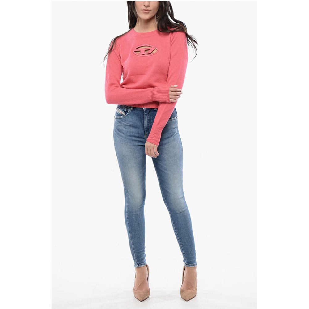 RED TAG Wool and Cashmere M-AREESA Crew-neck Sweater with Cu