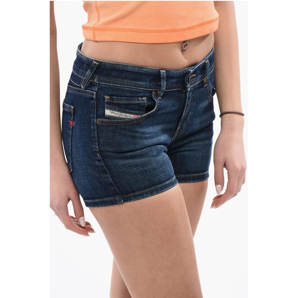 Regular Waist DE-LYLA Shorts with Logo Button