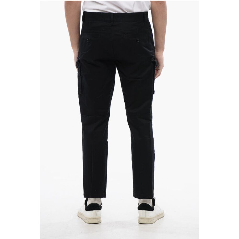 Solid Color P-COR-CL Cargo Pants with Oval-D Logo