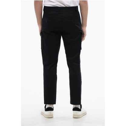 Solid Color P-COR-CL Cargo Pants with Oval-D Logo