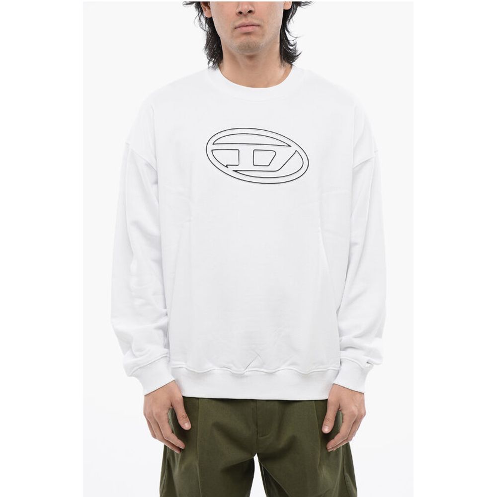 RED TAG Brushed Cotton S-MART-BIGOVAL Crew-neck Sweatshirt w