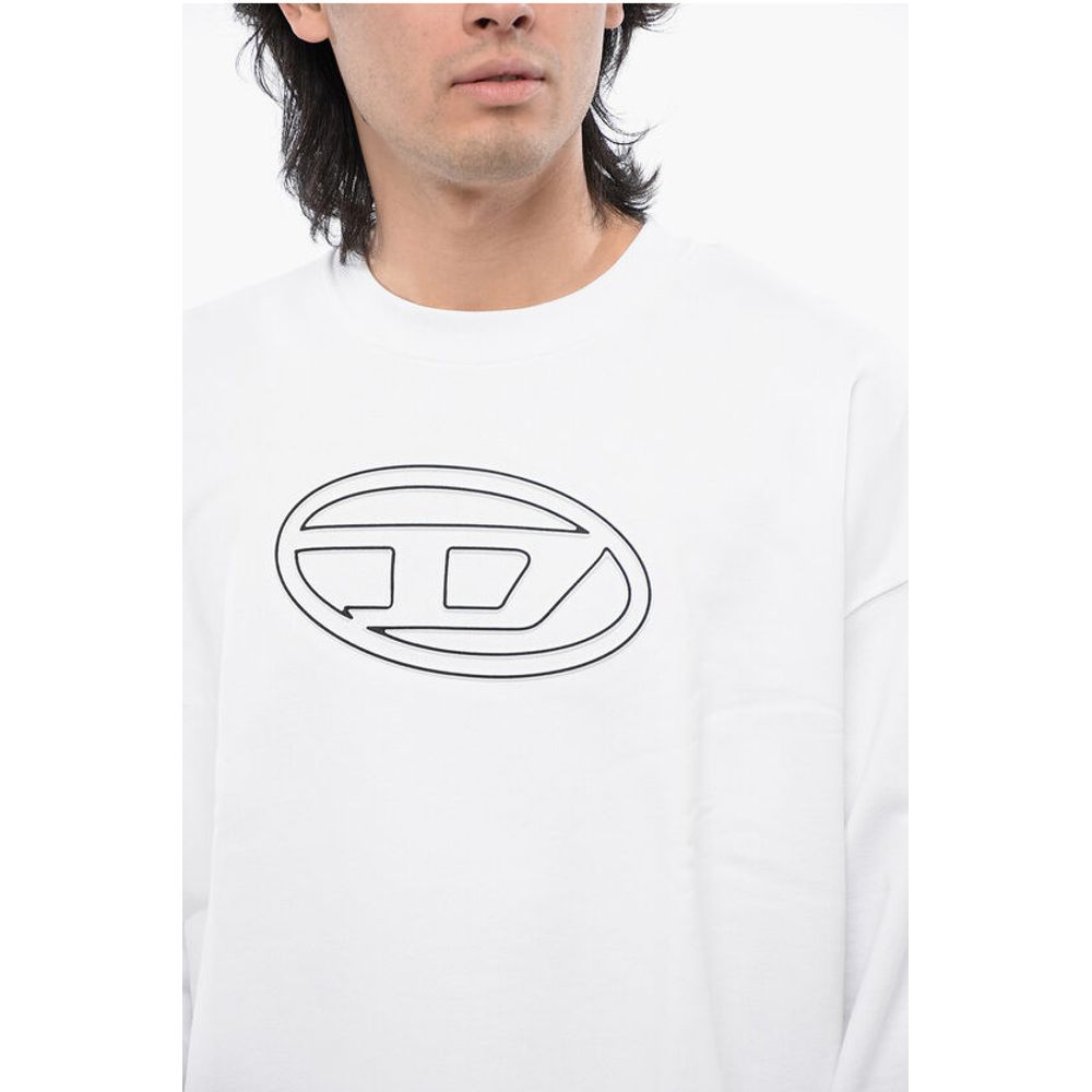 RED TAG Brushed Cotton S-MART-BIGOVAL Crew-neck Sweatshirt w