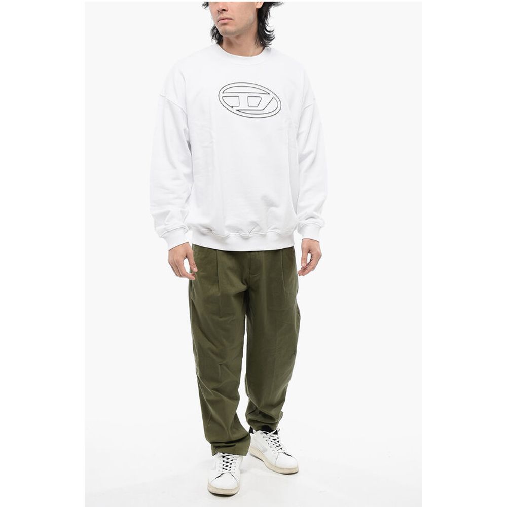 RED TAG Brushed Cotton S-MART-BIGOVAL Crew-neck Sweatshirt w