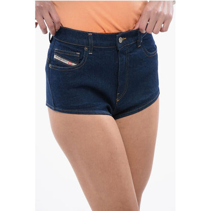 Denim DE-LUNAR Boyshorts with Visible Stitching