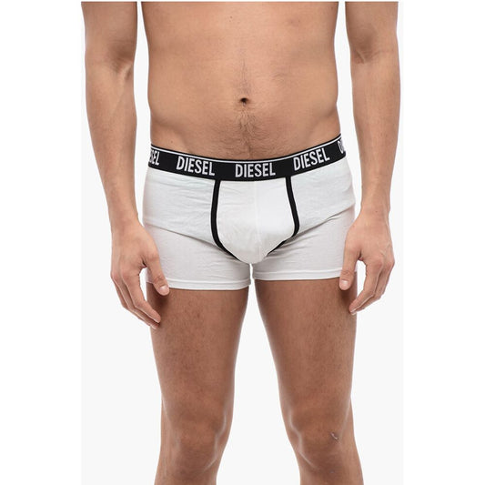 Set of 2 Stretch Cotton Boxer with Logoed Elastic Band