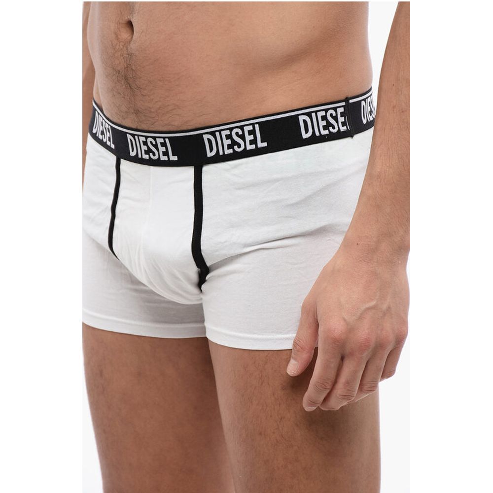 Set of 2 Stretch Cotton Boxer with Logoed Elastic Band