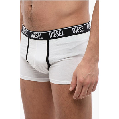 Set of 2 Stretch Cotton Boxer with Logoed Elastic Band