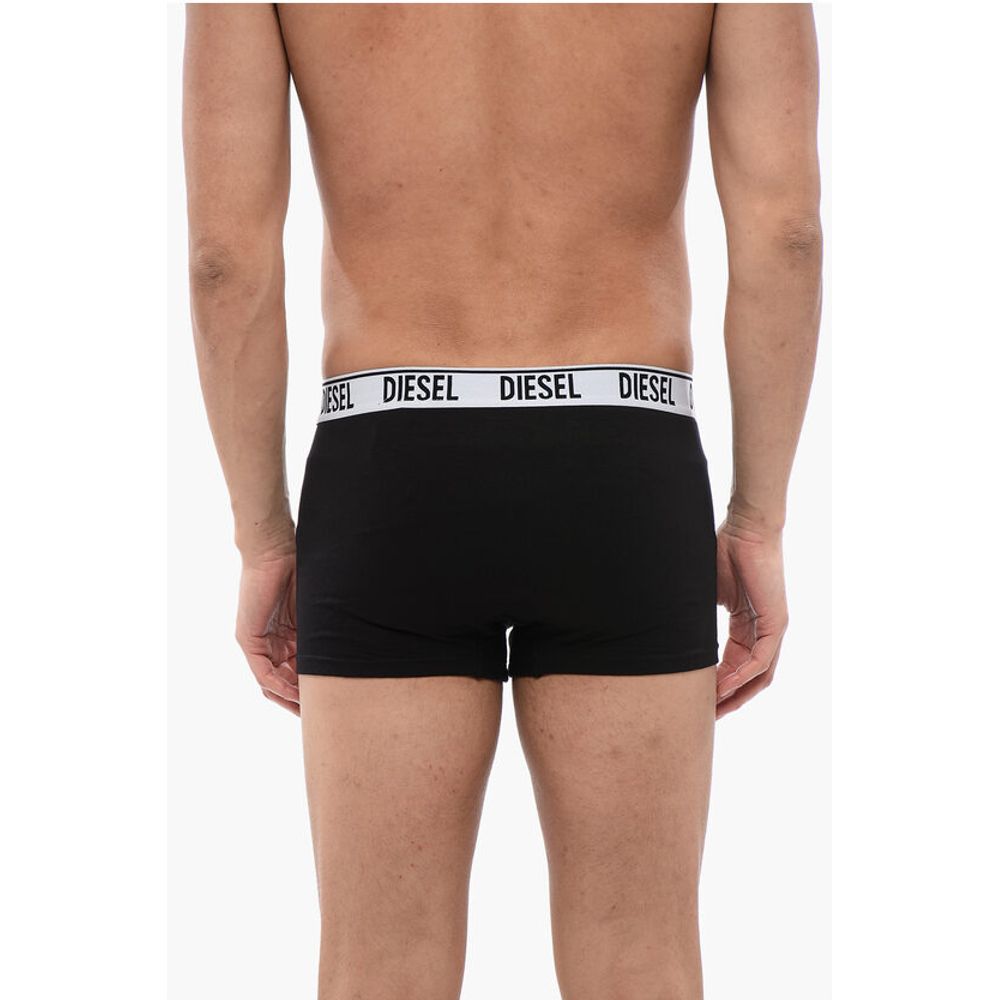 Set of 2 Stretch Cotton Boxer with Logoed Elastic Band