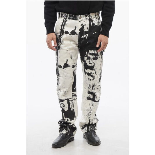 5-Pocketed SKULL Printed Denim Pants