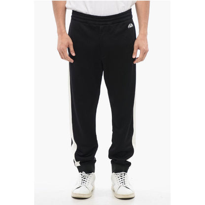 Cotton-blended Sweatpants with Side Bands