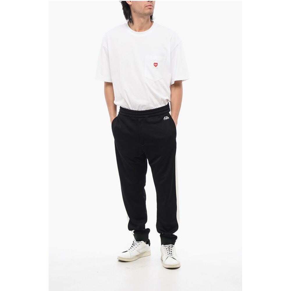 Cotton-blended Sweatpants with Side Bands