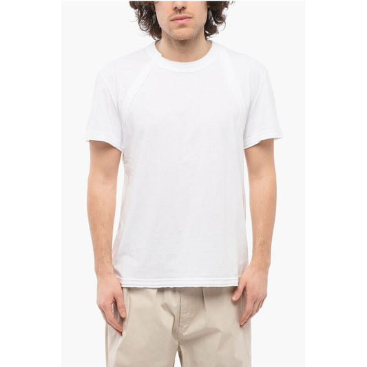 Crew Neck BRACES Cotton T-Shirt