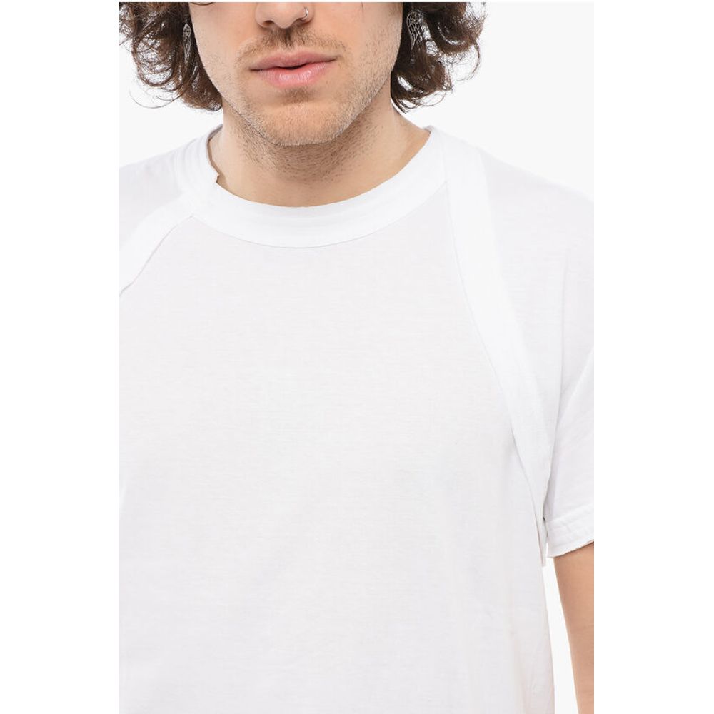 Crew Neck BRACES Cotton T-Shirt