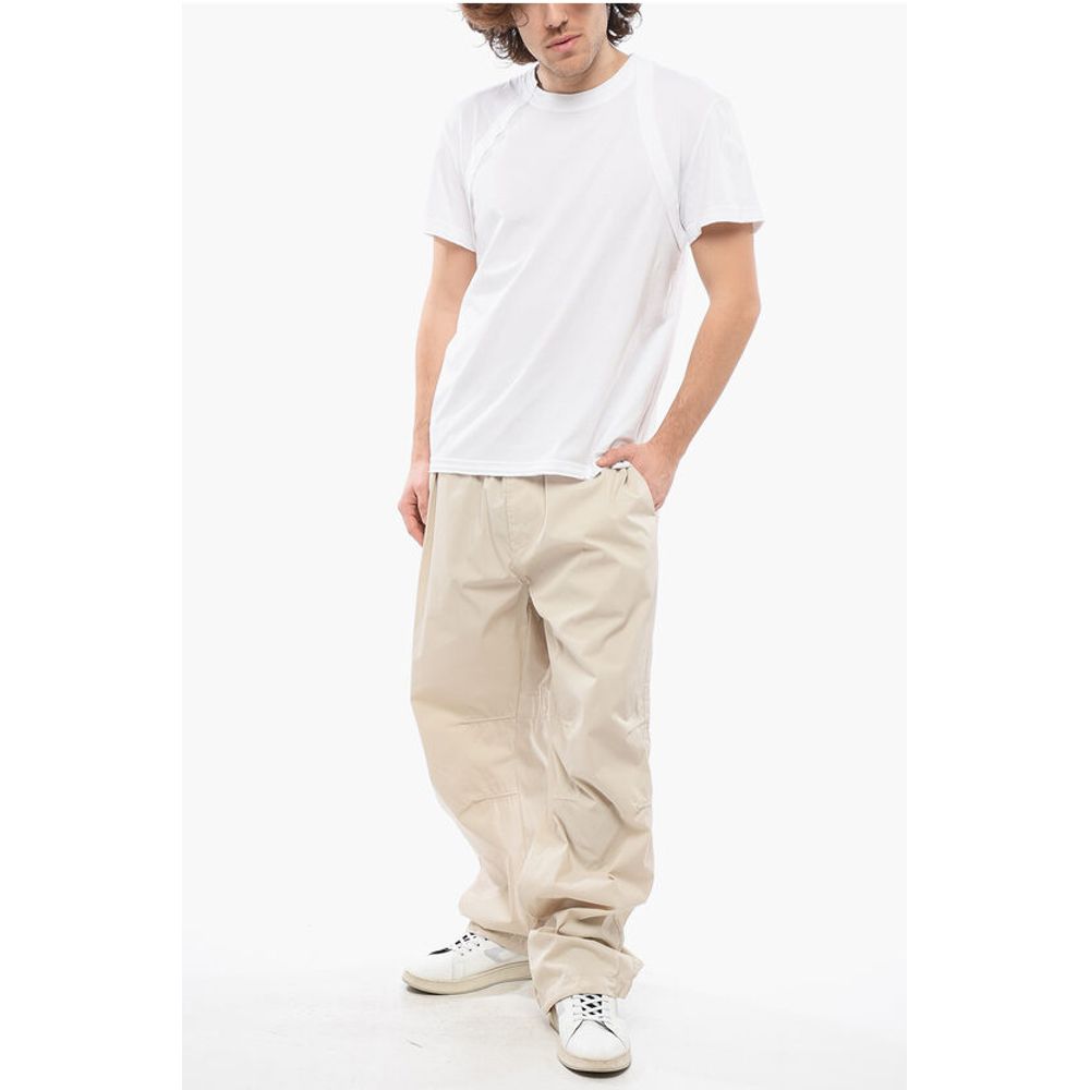 Crew Neck BRACES Cotton T-Shirt