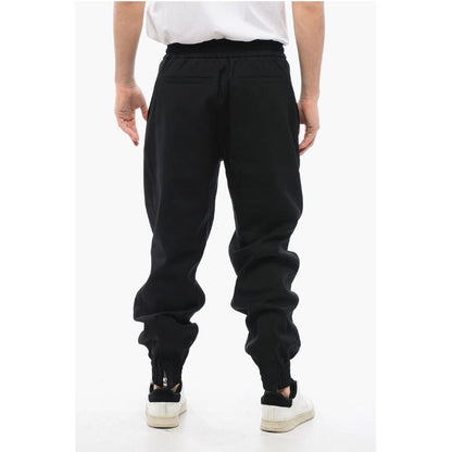 Wool Cuffed Pants with Elastic Waistband