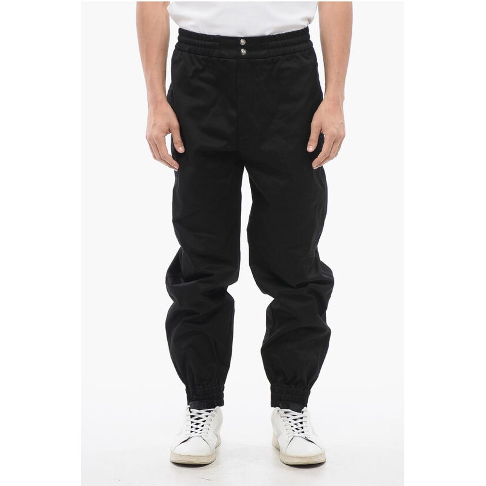 Twill Cotton Pants with Cuffs
