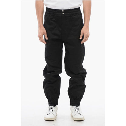 Twill Cotton Pants with Cuffs