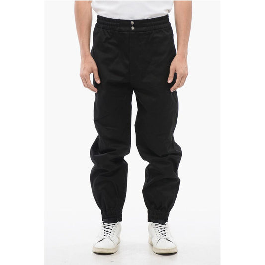 Twill Cotton Pants with Cuffs