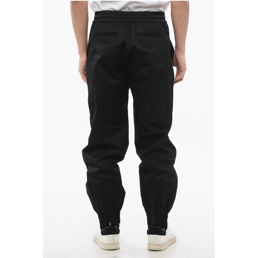 Twill Cotton Pants with Cuffs