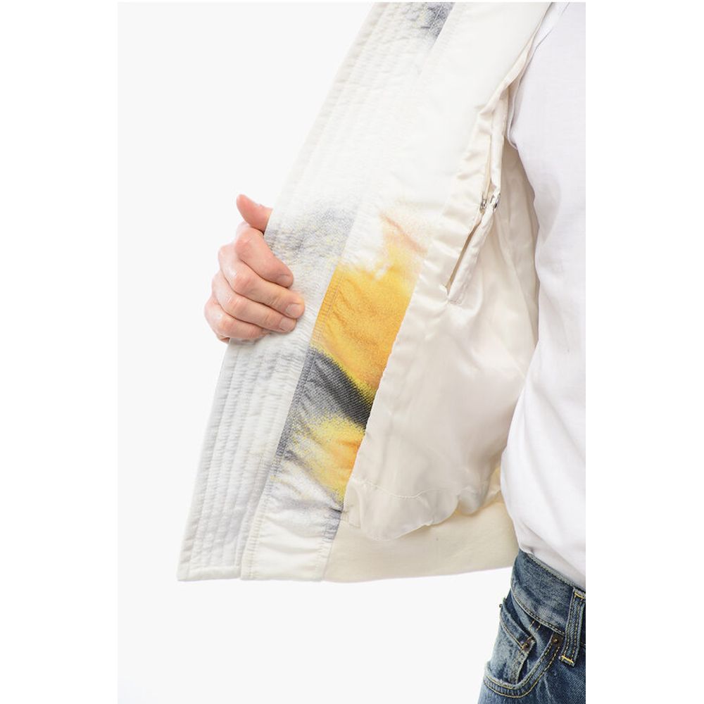 Front Zipped BLURRED Padded Bomber Jacket