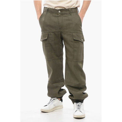 Cotton Cargo Pants with Cuffs