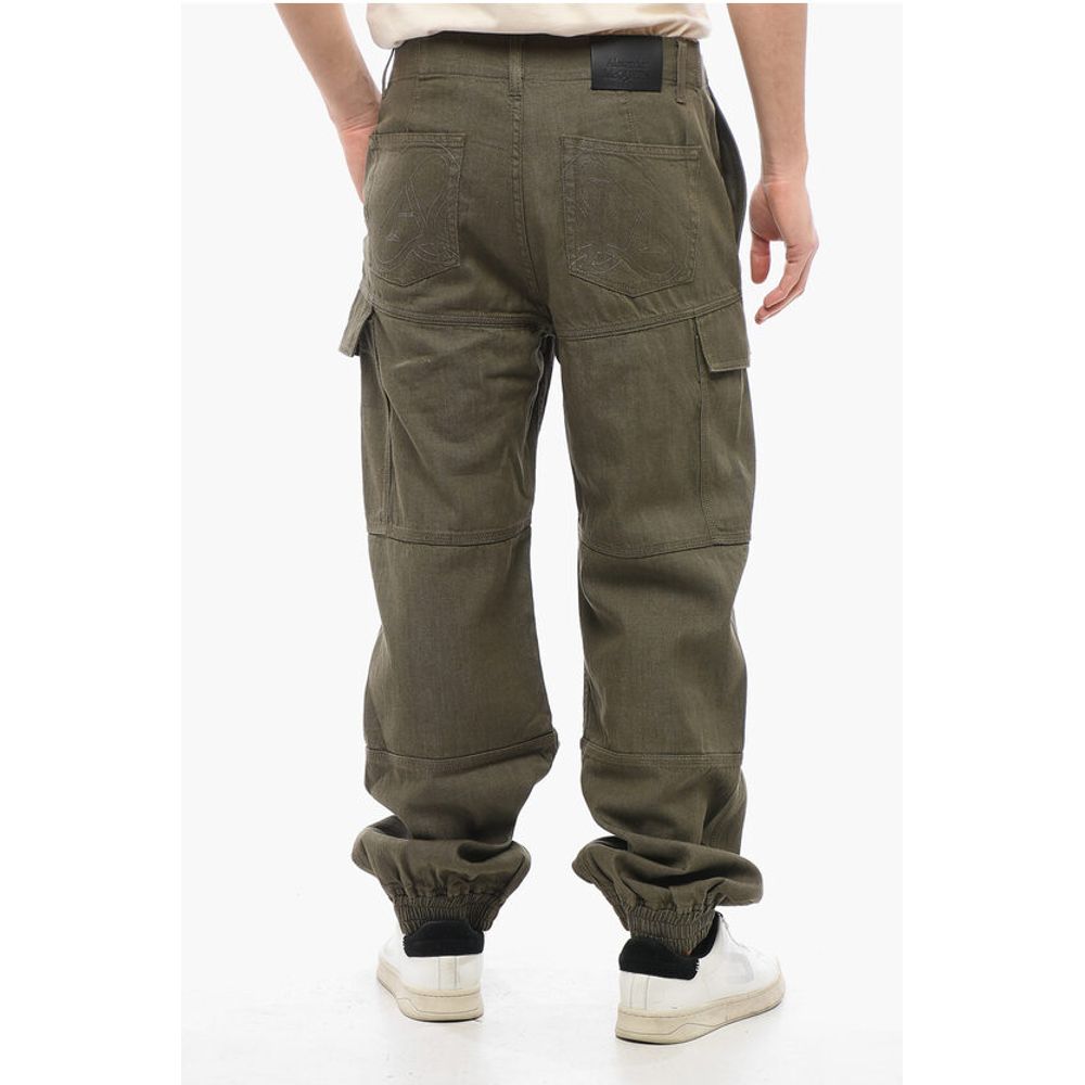 Cotton Cargo Pants with Cuffs